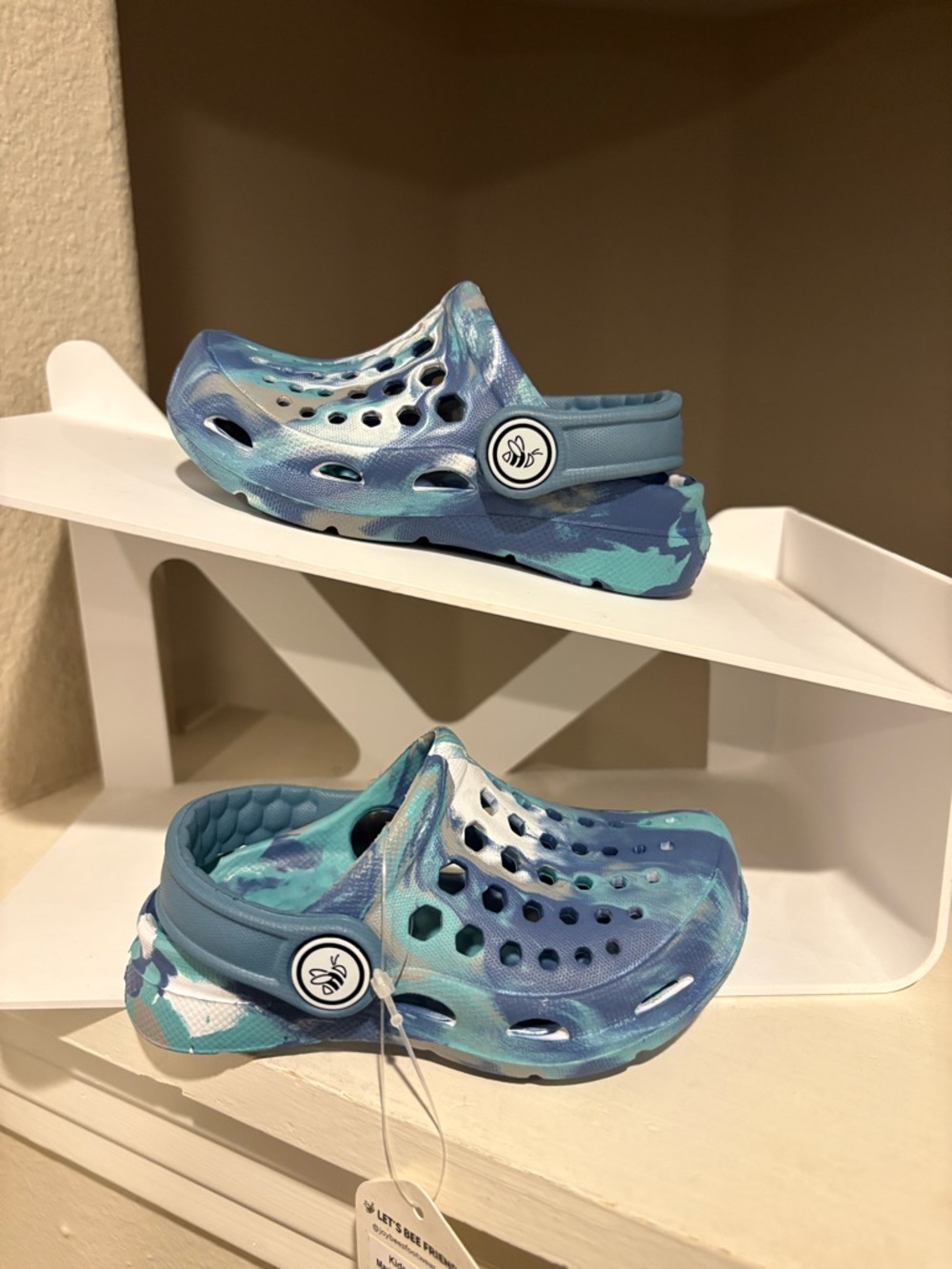 Joybees Clogs Blue Kids Toddler Infant Sz 4/5 SlipOn Comfort Sandals Lightweight